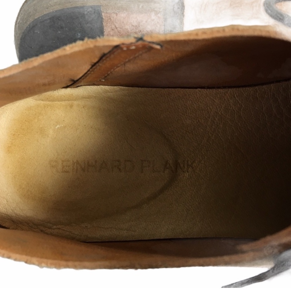 Reinhard Plank Suede Beige Chukka Lace-up Casual Career Shoes 37 US 7 - Picture 10 of 12